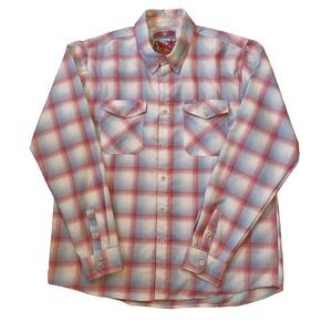 Dixxon Mens 2XT Windy City Chicago Flannel Plaid Long Sleeve Limited Edition